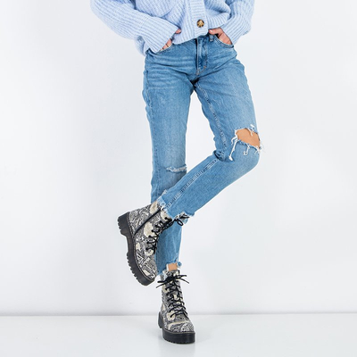 Dámské hadí ploché podpatky Chic Glam - boty