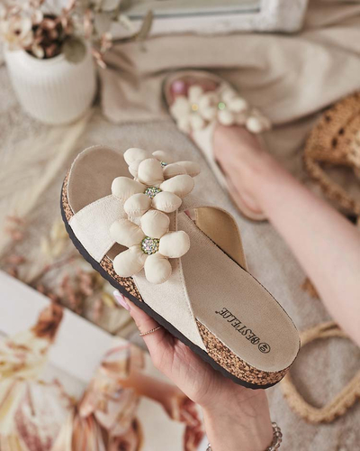 Royalfashion Жіночі шльопанці Polidda Flower Strap Flip Flips