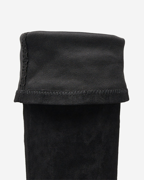 OUTLET Жіночі чоботи вище коліна чорного кольору Liki - Взуття