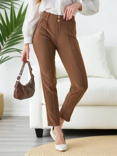 Royalfashion Жіночі treggings з декоративними ґудзиками