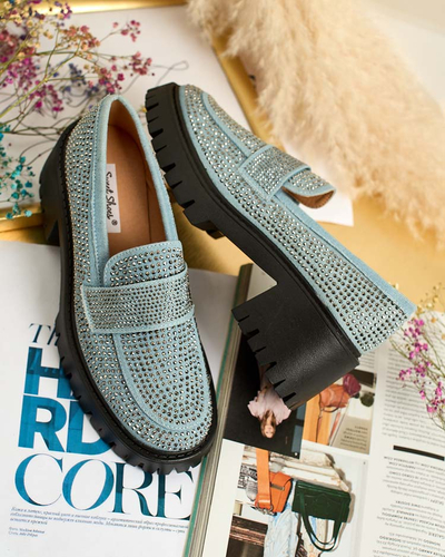 Royalfashion Жіночі мокасини з цирконами Epolls