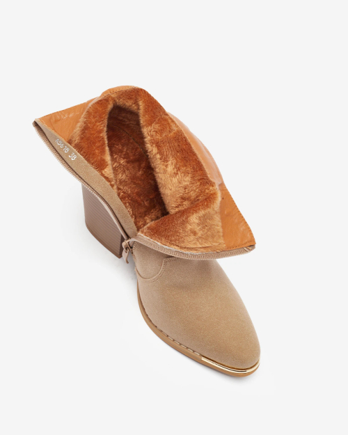 Royalfashion Бежеві жіночі утеплені черевики Diva Charms