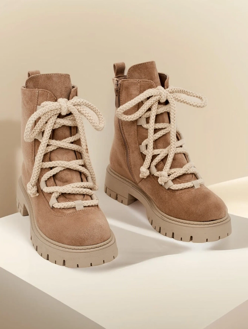 Жіночі шнурувальні чоботи Royalfashion Vemioz