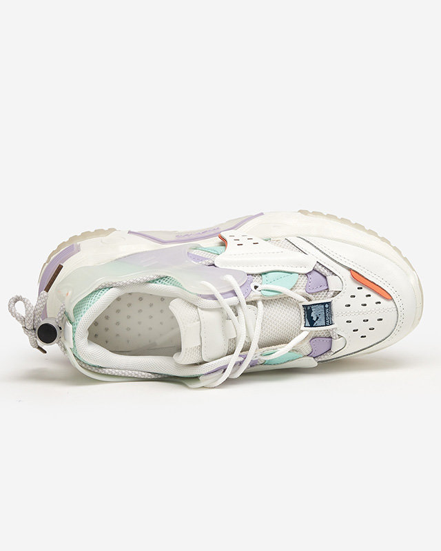 OUTLET Dámská sportovní obuv, tenisky v bílé a fialové barvě Xillop - Obuv