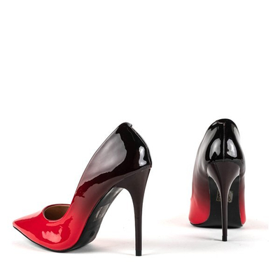 Червоні та чорні насоси на каблуці Макадамія - Взуття 1