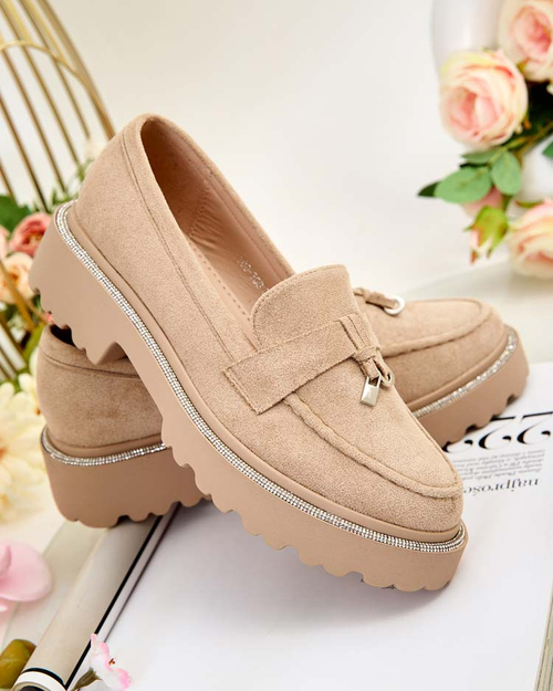 Royalfashion Жіночі мокасини з цирконами Ali