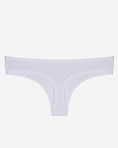 Білі жіночі трусики стрінги з латкою - Спідня білизна