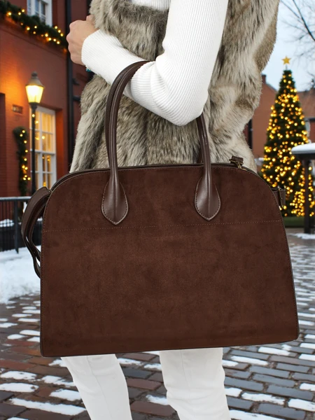 Dámská shopper kabelka eko semišová Dorelle