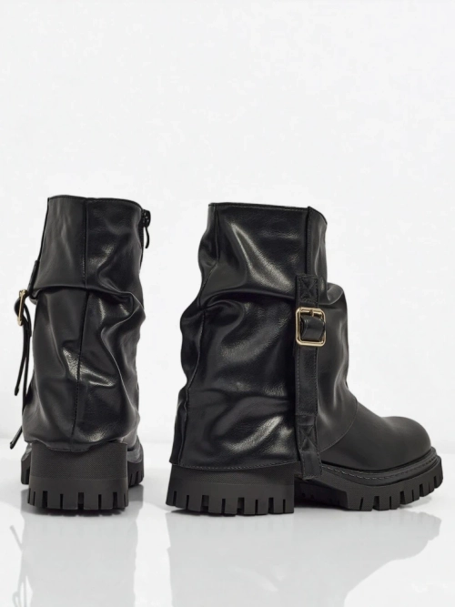 Високі жіночі ботильйони з екошкіри Lunara