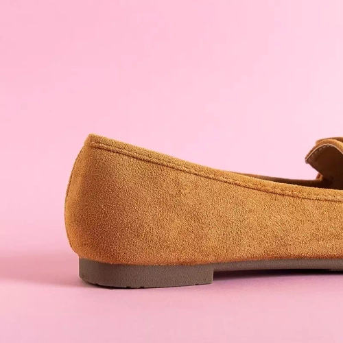 OUTLET Коричневі жіночі мокасини з бантом від Gasioa - Взуття