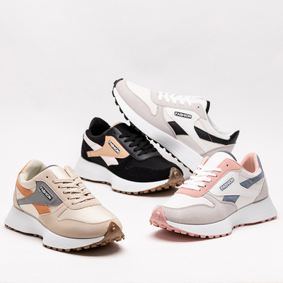 Bílá a šedá dámská sportovní obuv značky Berinn - Footwear