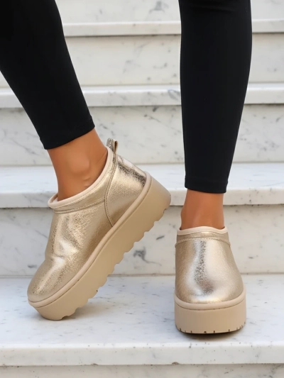 Royalfashion Dámské krátké boty a'la snow boots Ozozi