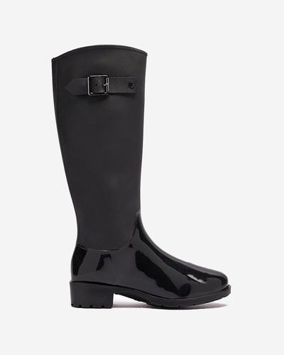 Чорні жіночі веллінгтони до коліна Bevirdo- Footwear