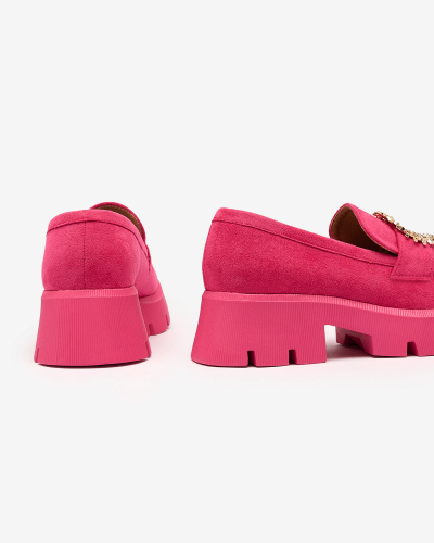 Жіночі мокасини з екозамші Royalfashion Fuchsia Мокасини з екозамші Likoki