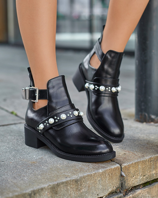 Černé dámské kozačky střihu Korillo - Obuv