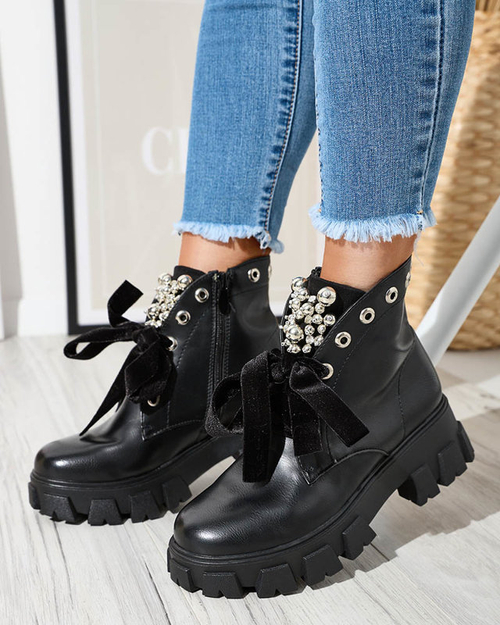 Чоботи жіночі чорні Selpo- Workers Shoes