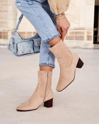 Dámské kotníkové boty Royalfashion na sloupku Florin