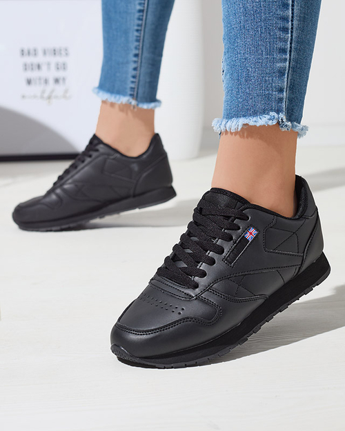 Жіночі спортивні кросівки чорного кольору Siponit- Footwear
