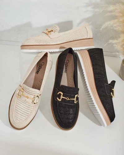 Royalfashion Ажурні жіночі мокасини Mirella