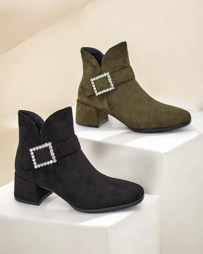 Dámské kotníčkové boty s nízkým podpatkem Royalfashion Vetti