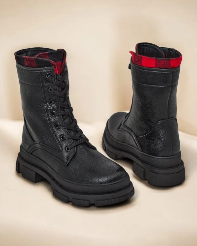 Royalfashion Eco leather workery kotníkové boty pro ženy Fezze