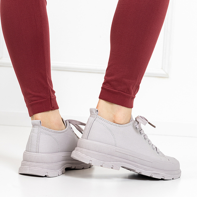 Світло-фіолетові жіночі кеди Isidu