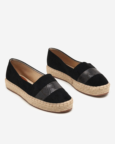 OUTLET Černé dámské espadrilky Sverope - Boty
