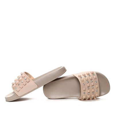 Béžové žabky se zirkony Sierra- Footwear 1