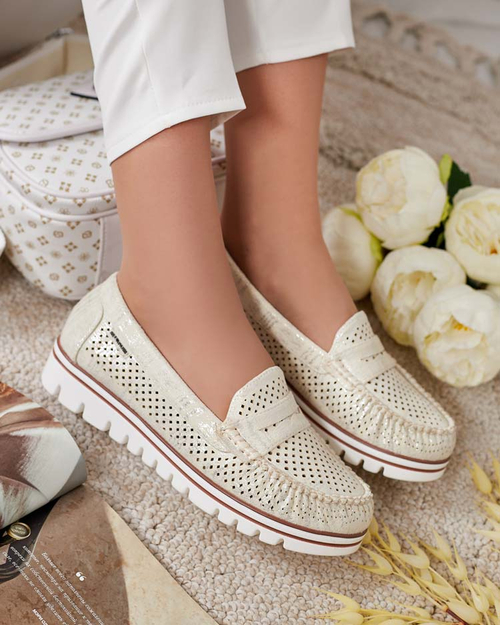 Royalfashion Ажурні жіночі мокасини Leteller