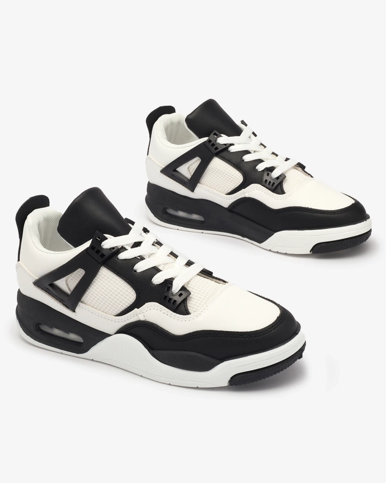 Černobílá dámská sportovní obuv Evoile- Obuv