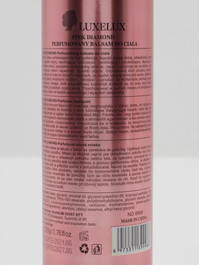 Luxelux Scented Body Balm Pink Diamond 220 g