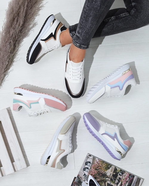 OUTLET Royalfashion Чорно-білі жіночі спортивні кросівки Vegris