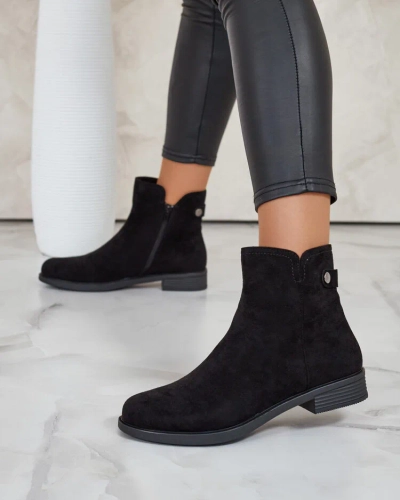 Royalfashion Dámské semišové kozačky Dovilla eko