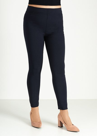 Dámské tmavě modré trekové kalhoty PLUS SIZE - Oblečení