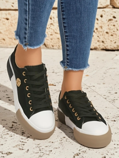 Чорні жіночі Aurelio Canvas кеди