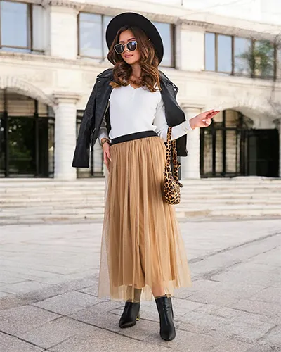 Dámská midi sukně Royalfashion s tylem