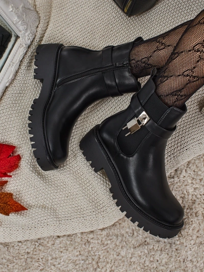 Eko kožené dámské kotníkové boty Talve