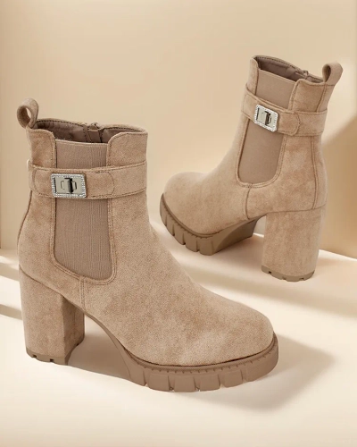 Dámské kotníkové boty Royalfashion na podpatku Effo