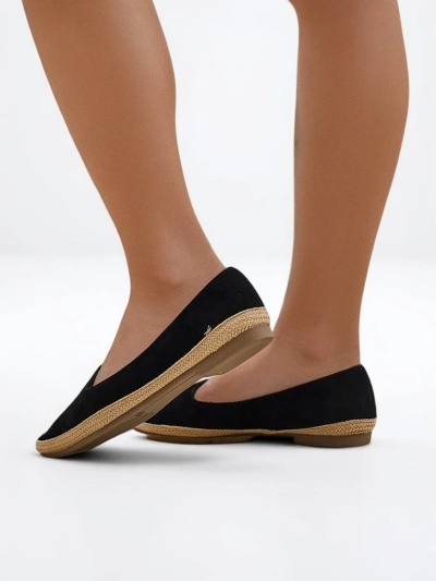Royalfashion Dámské espadrilky z ekologické semišové kůže Emmeno