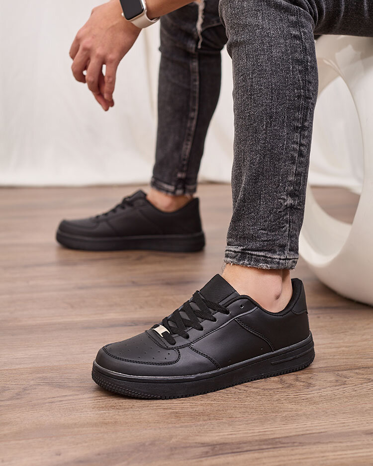 Royalfashion Sportovní pánské tenisky v černé barvě Suprus