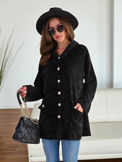 Dámský kardigán Royalfashion se zlatými knoflíky VELIKOSTI PLUS