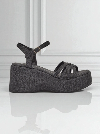 Royalfashion Dámské sandály na klínku Shadow Lift