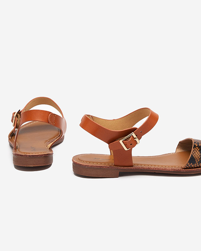 Dámské sandály s vyraženým velbloudem Xetera - Boty