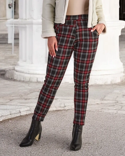 Royalfashion Zateplené dámské tegínové kalhoty PLUS SIZE