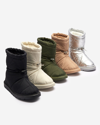 Černé dámské zateplené boty a'la snow boots Kaliolen - Obuv