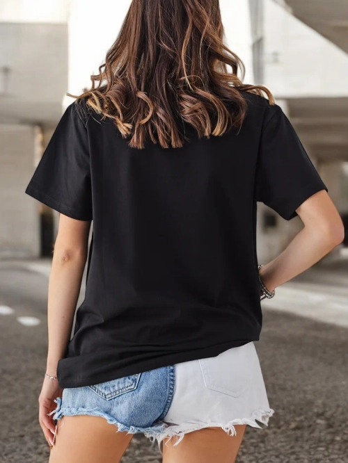 Royalfashion Cotton Women’s T-Shirt Savour The Moment With Refresh
