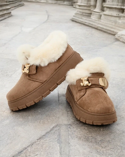 Royalfashion Жіночі короткі черевики а-ля снігоступи Dobis