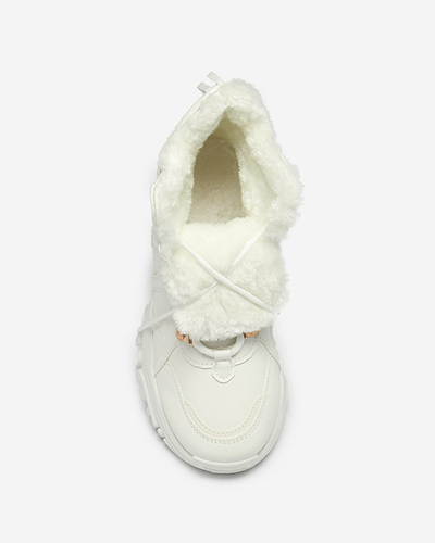 Білі черевики з екошкіри Vetorr- Взуття