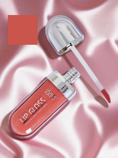 USHAS Блиск для губ з блискітками, колір Deep Pink