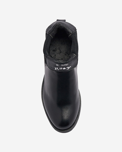 Чорні жіночі черевики a'la sztyblety Novos- Footwear